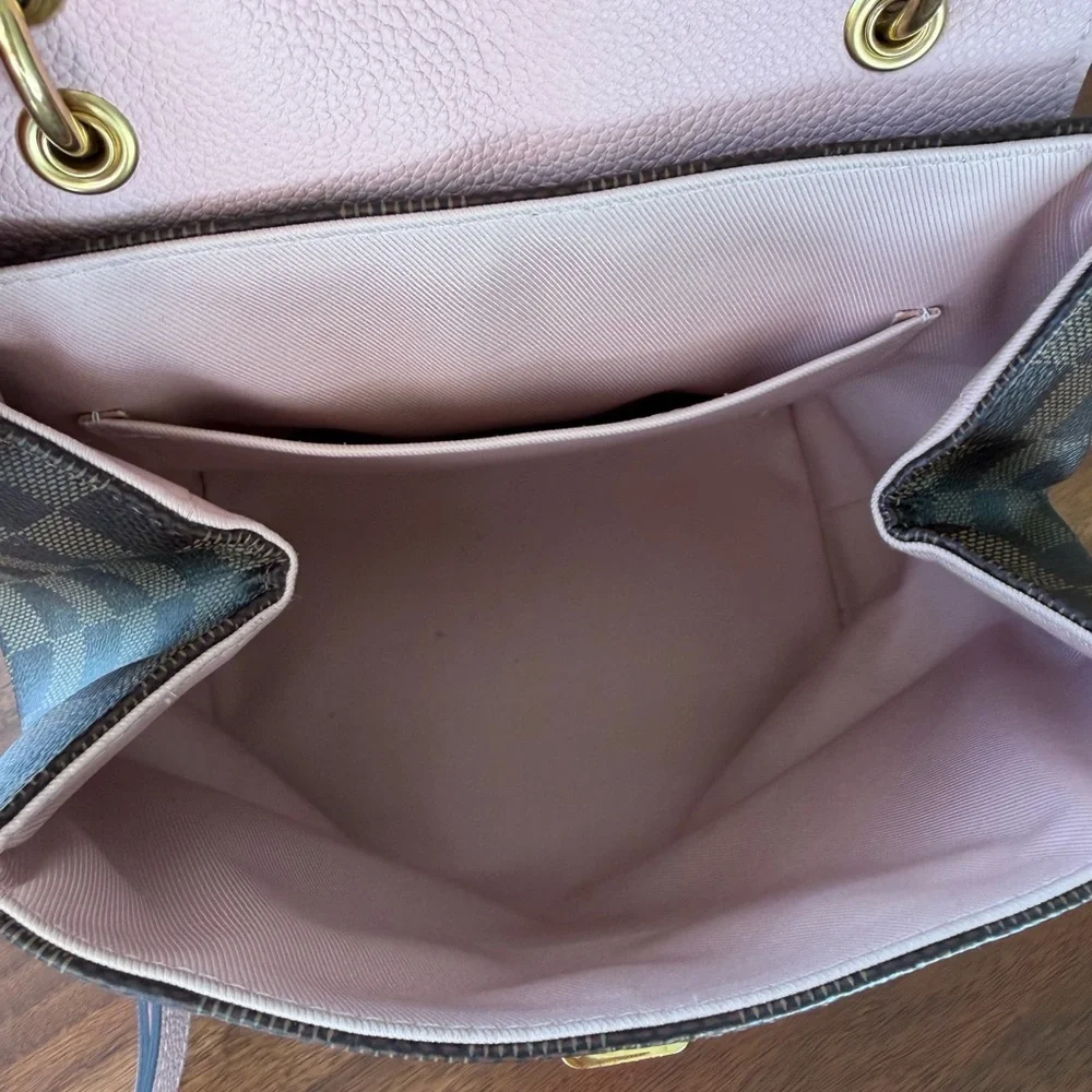 Louis Vuitton Pink and Brown Checkered Backpack - Picture 6 of 6